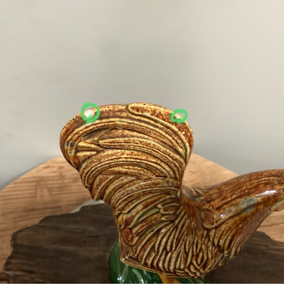 🟢 Vintage - Atlantic Mold - Dated 1970 - Ceramic Crafted / Hand Painted Rooster - Picture 11 of 11